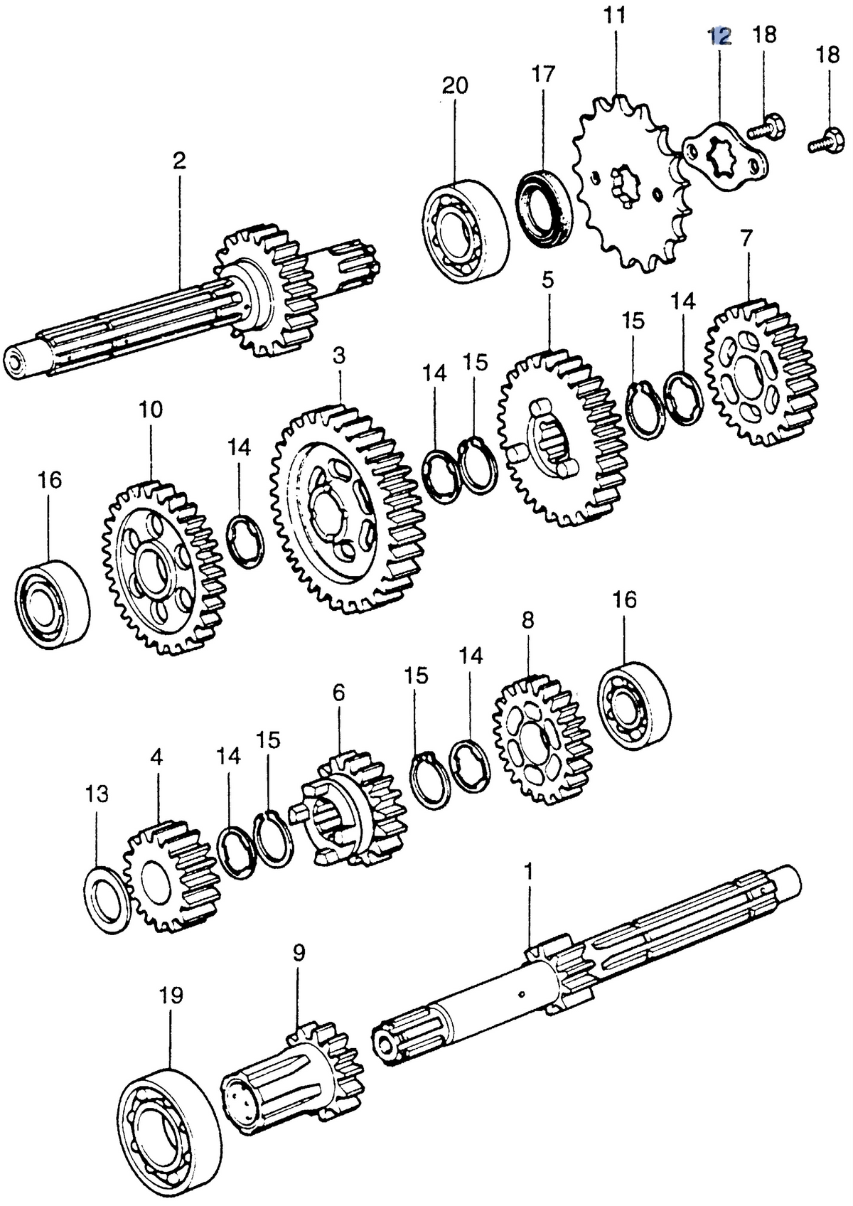 Honda OEM part 23802-040-000