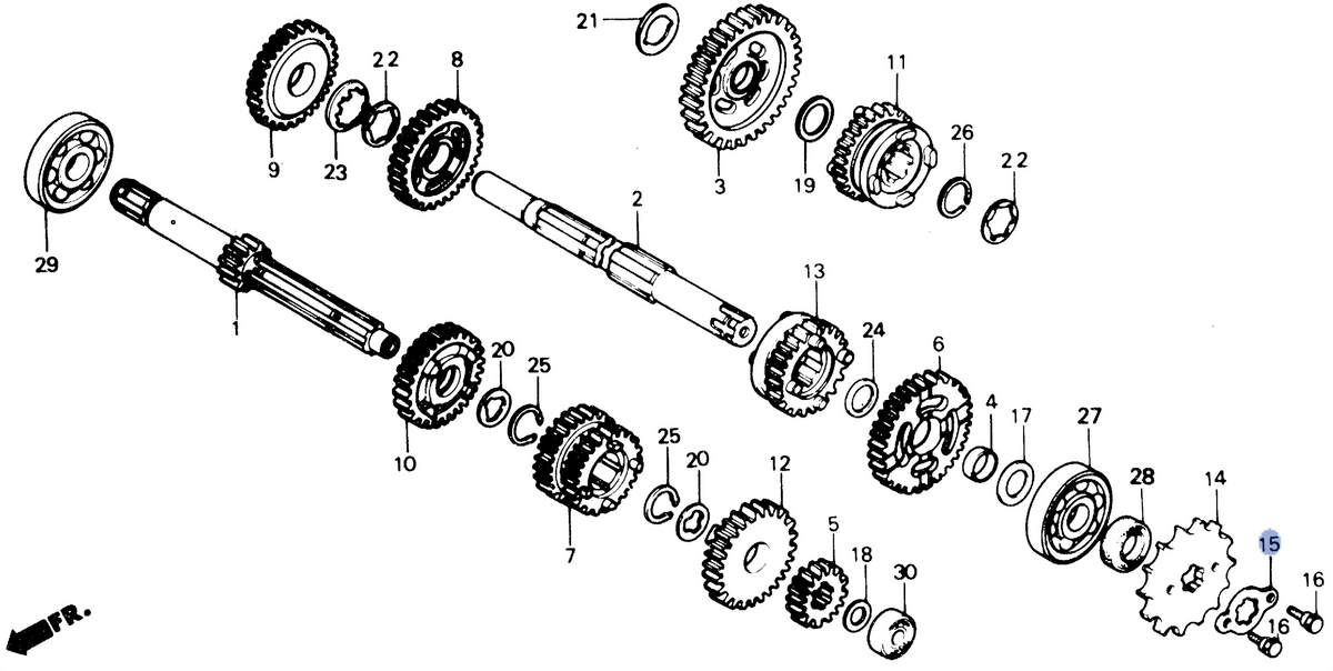 Honda OEM part 23802-GC4-601