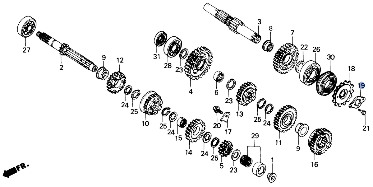 Honda OEM part 23811-MN8-000