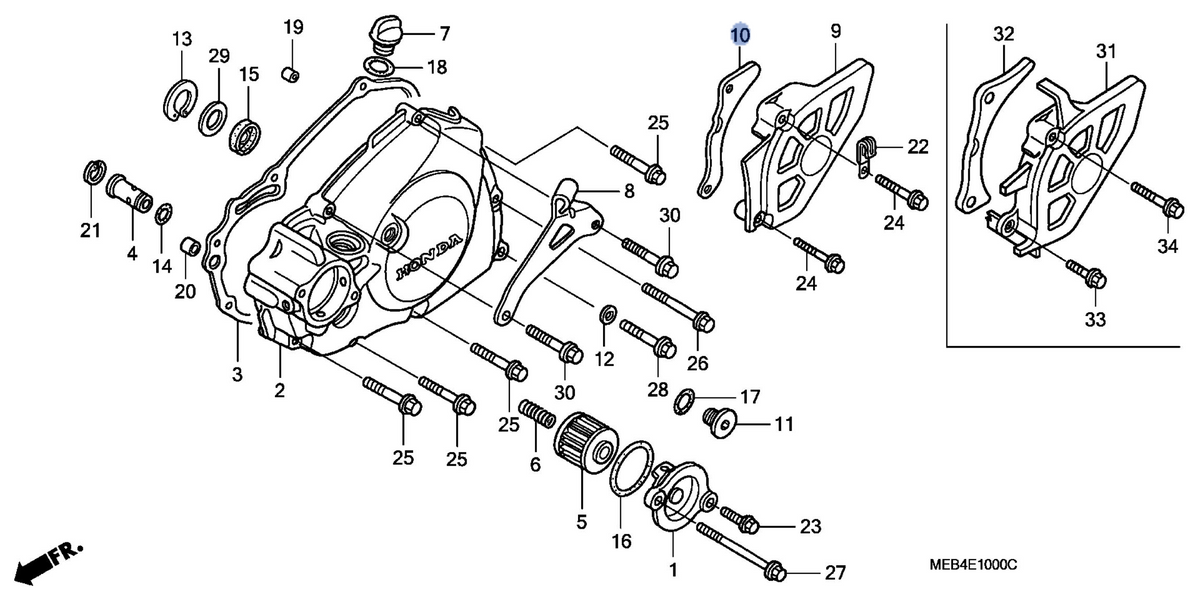 Honda OEM part 23812-MEB-670
