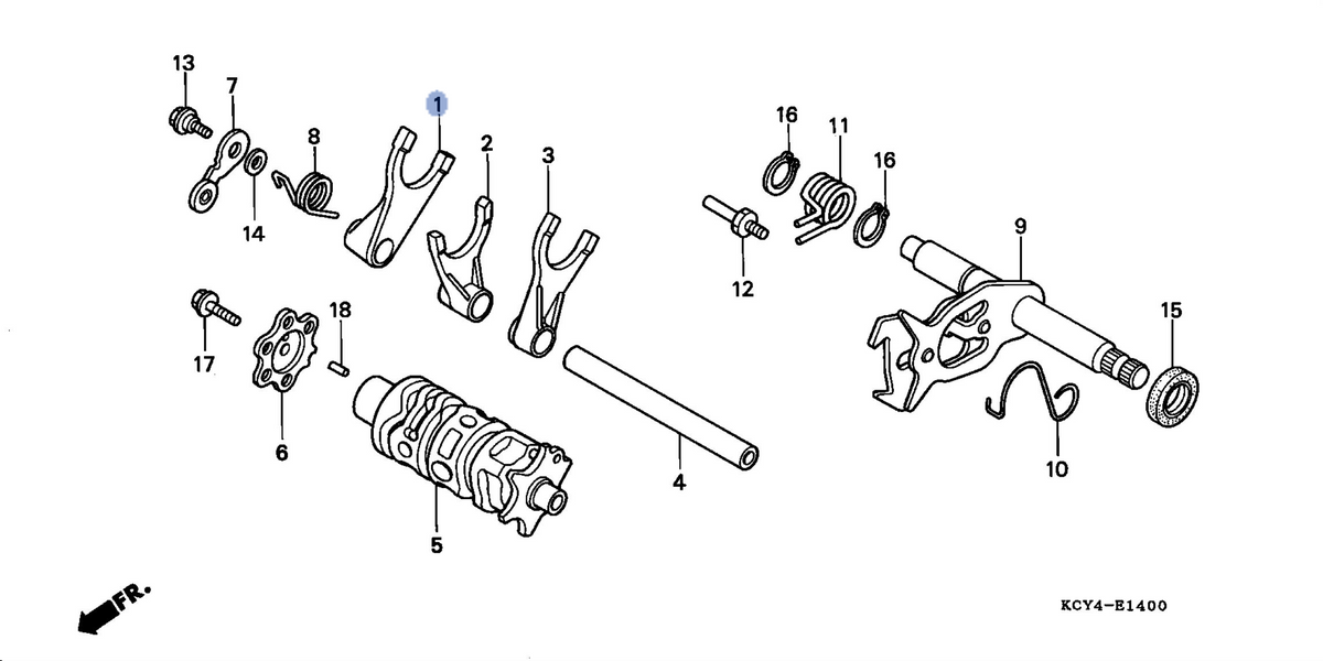 Honda OEM part 24211-KCY-670