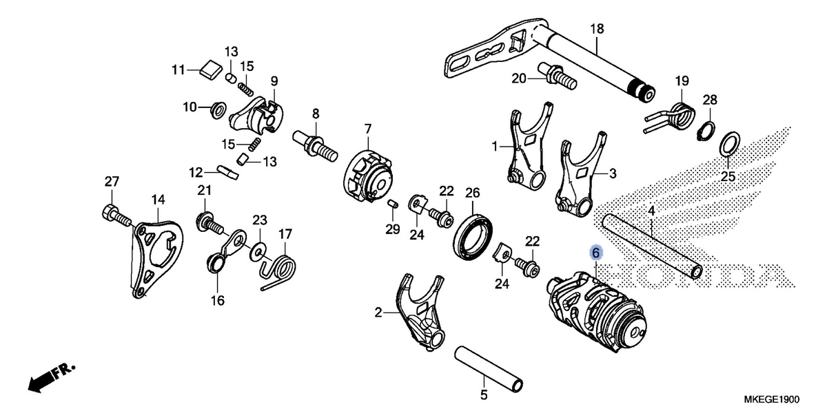 Honda OEM part 24311-MKE-A50