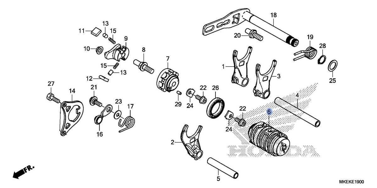 Honda OEM part 24311-MKE-A70