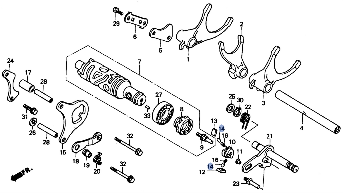 Honda OEM part 24326-KBH-901