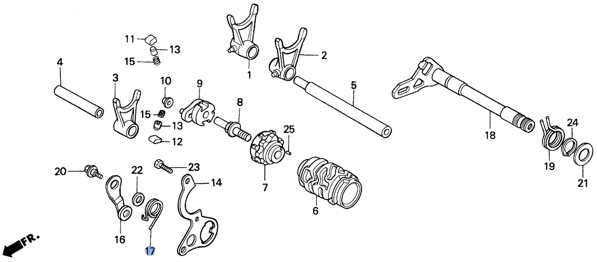 Honda OEM part 24435-KZ4-690