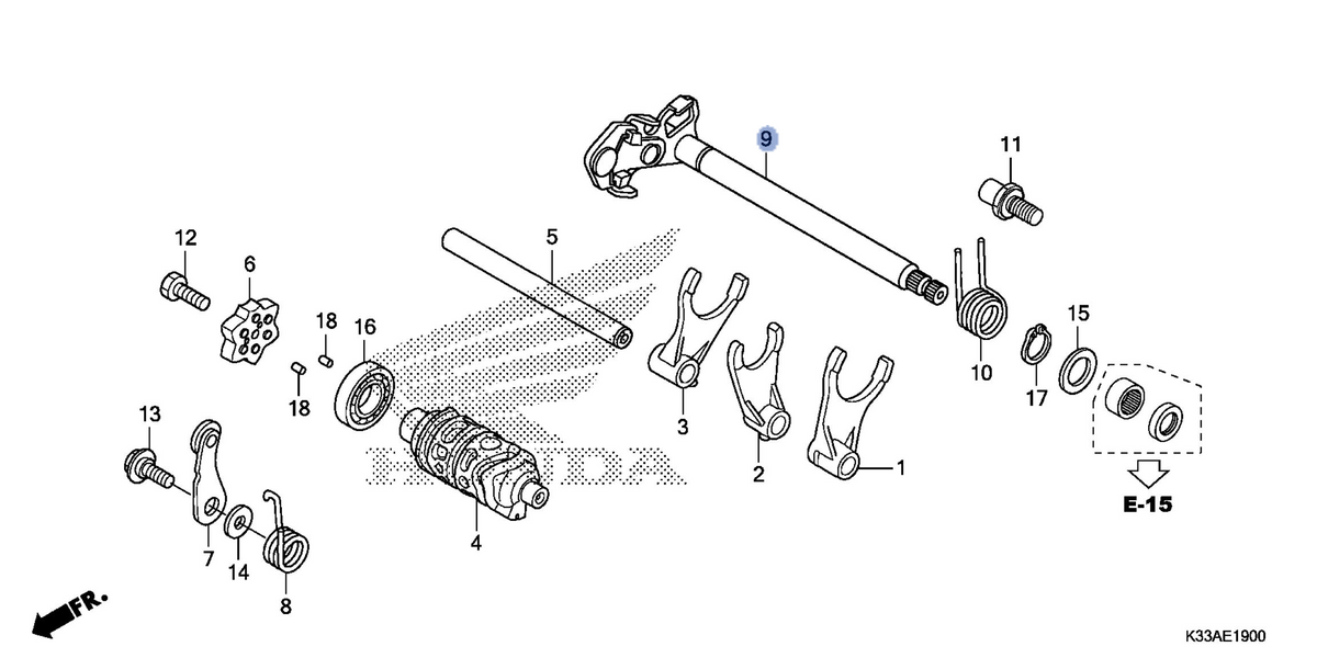 Honda OEM part 24610-KYJ-900