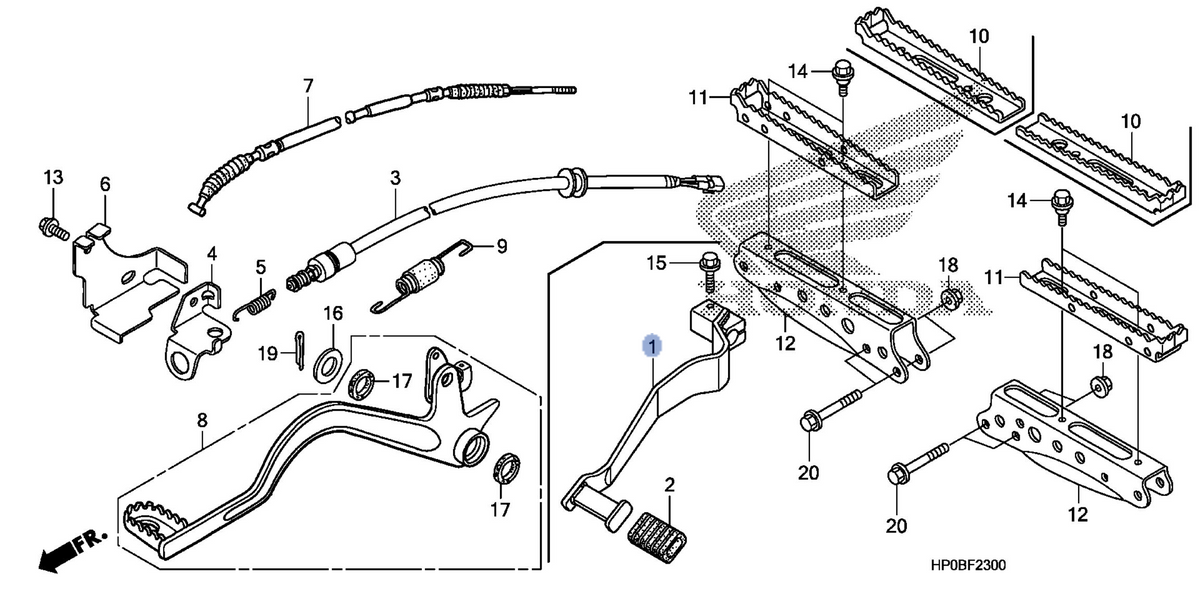 Honda OEM part 24700-HP0-A00