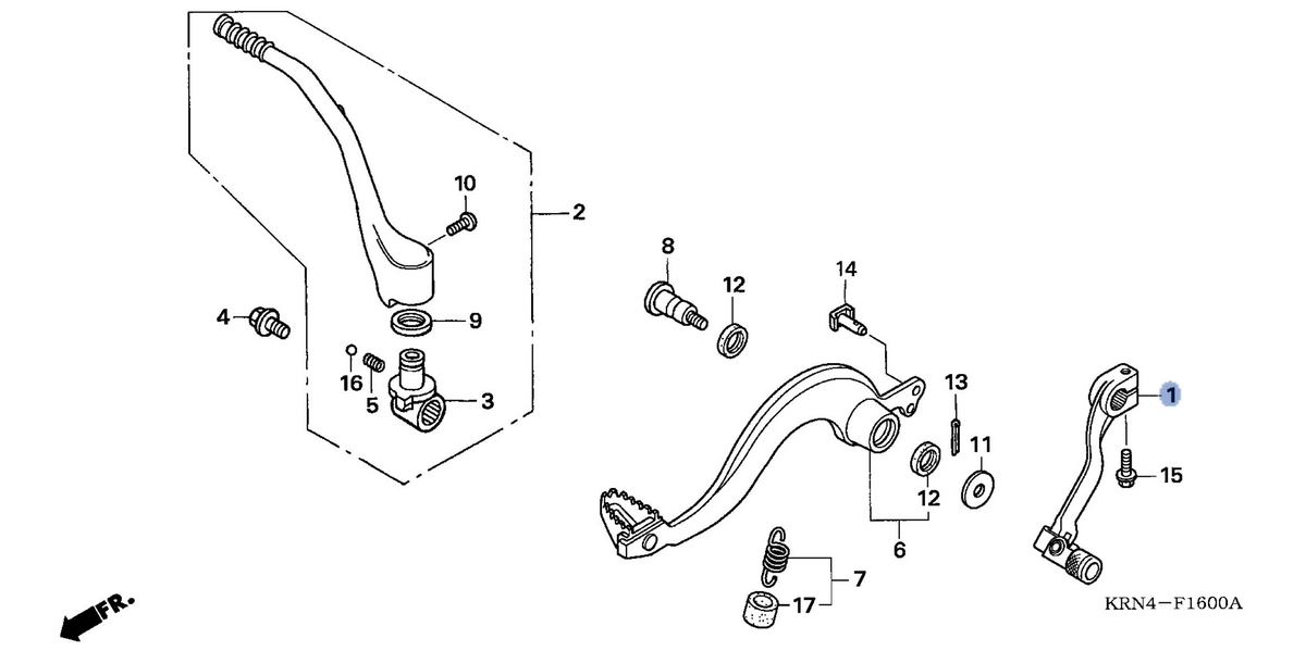 Honda OEM part 24700-KRN-000