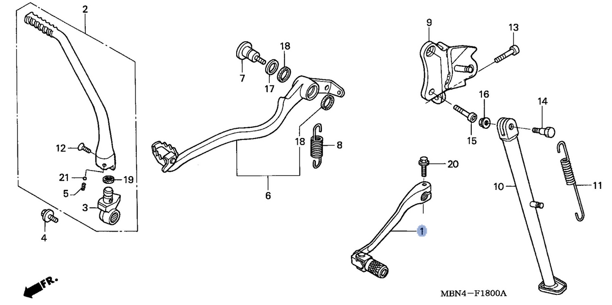 Honda OEM part 24700-MBN-670