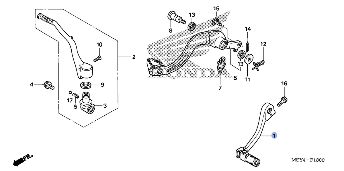 Honda OEM part 24700-MEY-670