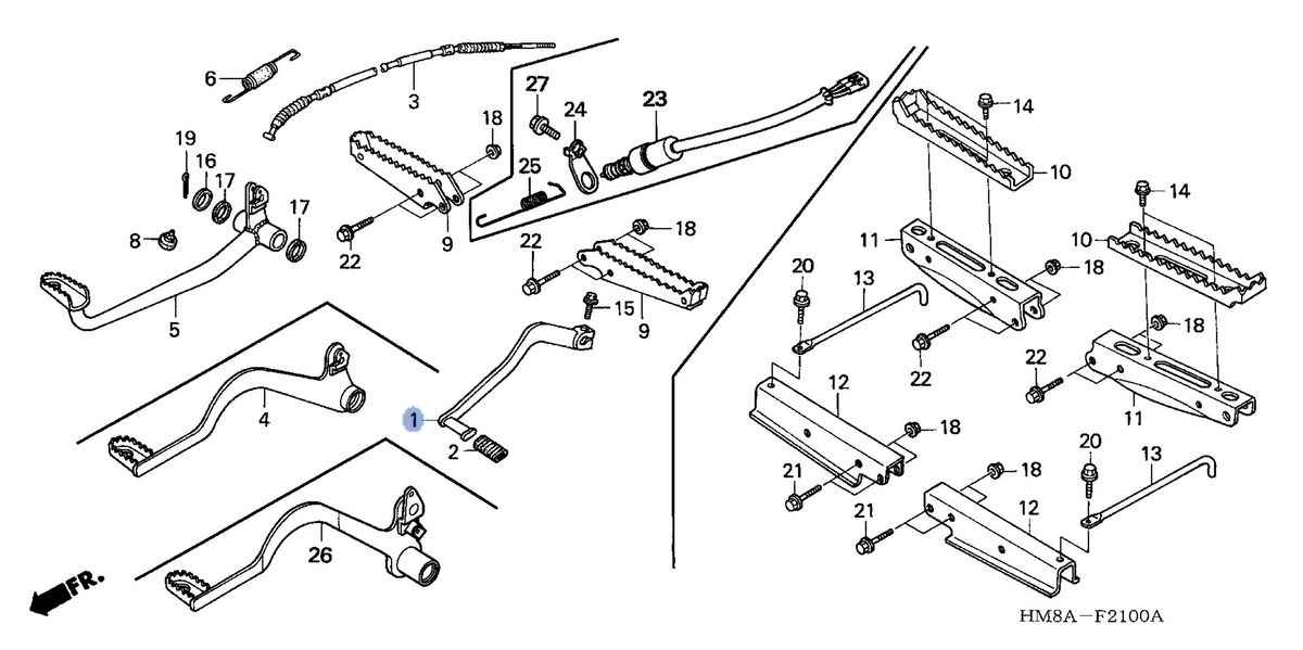 Honda OEM part 24701-HM8-000