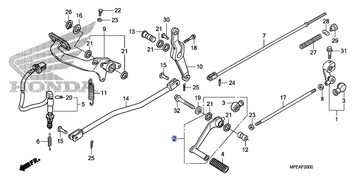 Honda OEM part 24710-MFE-A40