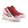 White/Bright Red