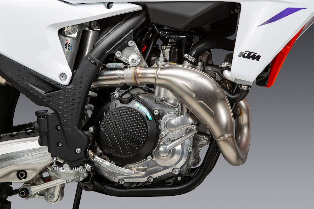 KTM/Husqvarna 250/350/450 23-26 RS-12 Stainless Slip-On Exhaust, w/ Aluminum Muffler - 262542S320