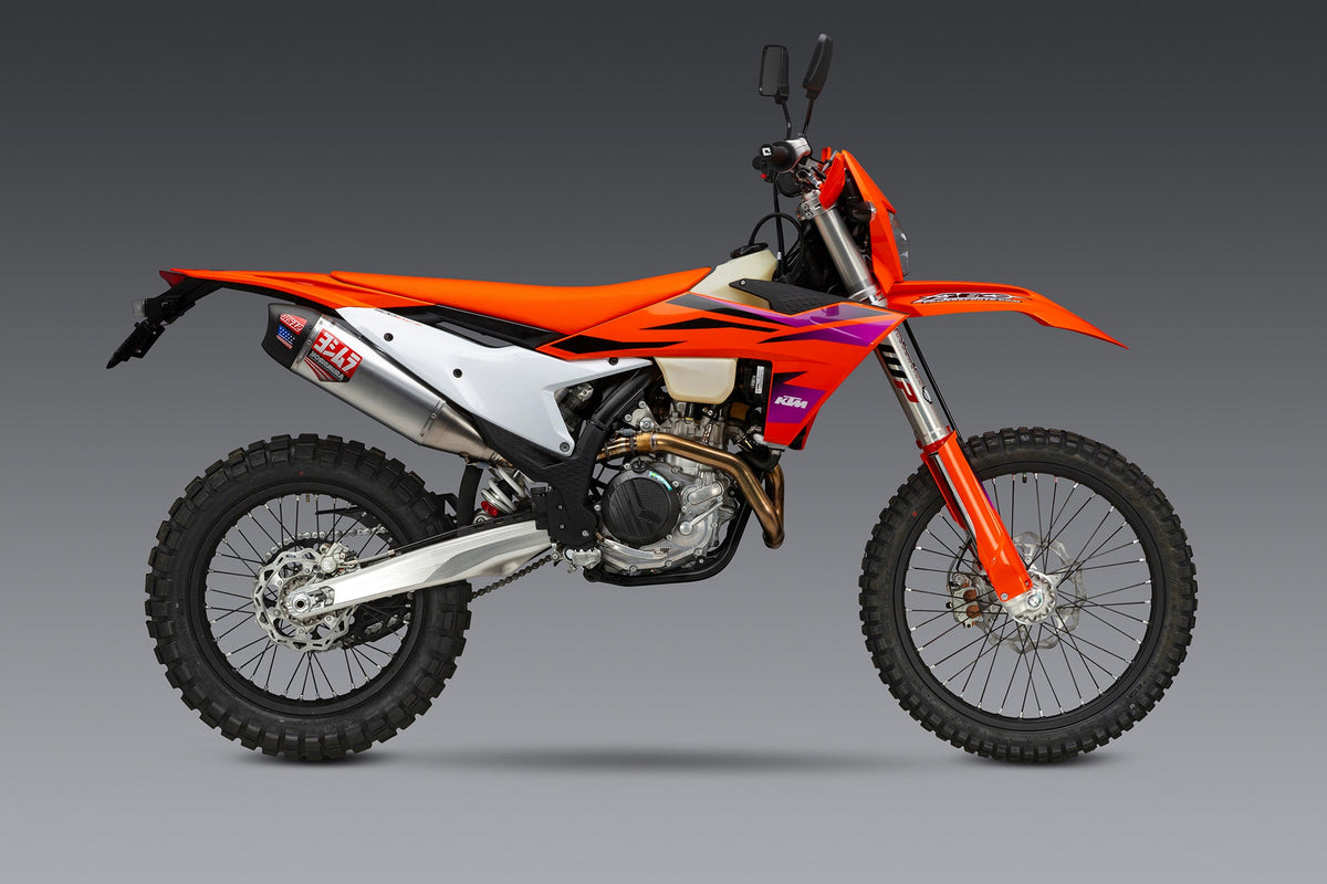 KTM 500EXC-F/350EXC-F 24-26 RS-12 Stainless Slip-On Exhaust, w/ Aluminum Muffler - 265022S320