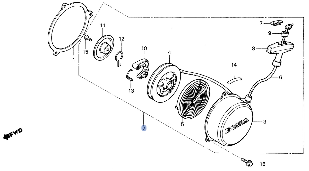 Honda OEM part 28400-HB2-013
