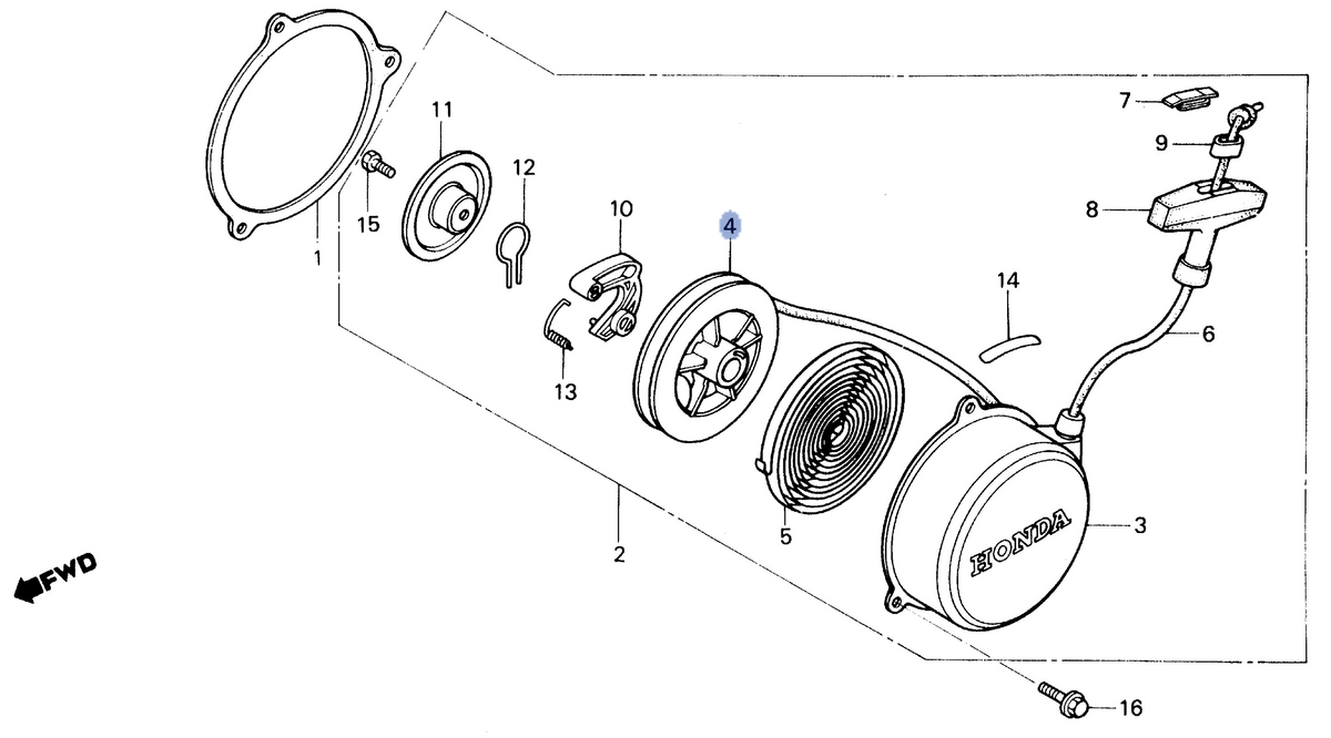 Honda OEM part 28402-HB2-000