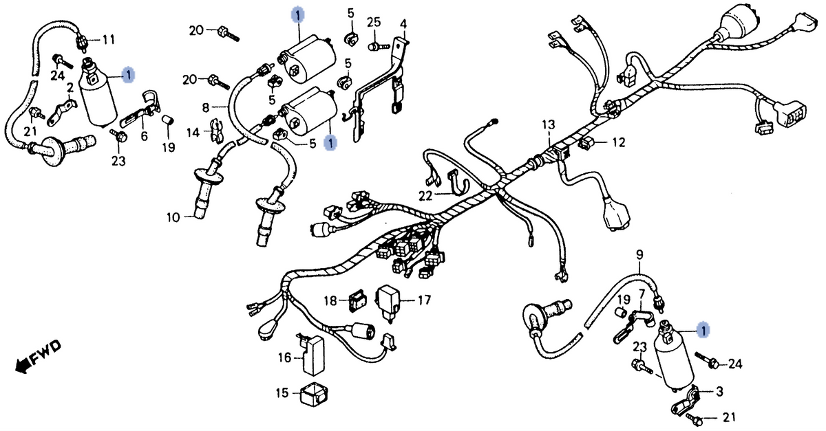 Honda OEM part 30500-ML7-013