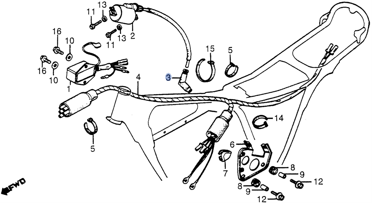 Honda OEM part 30700-MA0-163