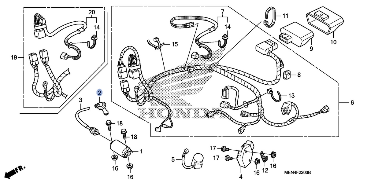 Honda OEM part 30700-MEN-A31