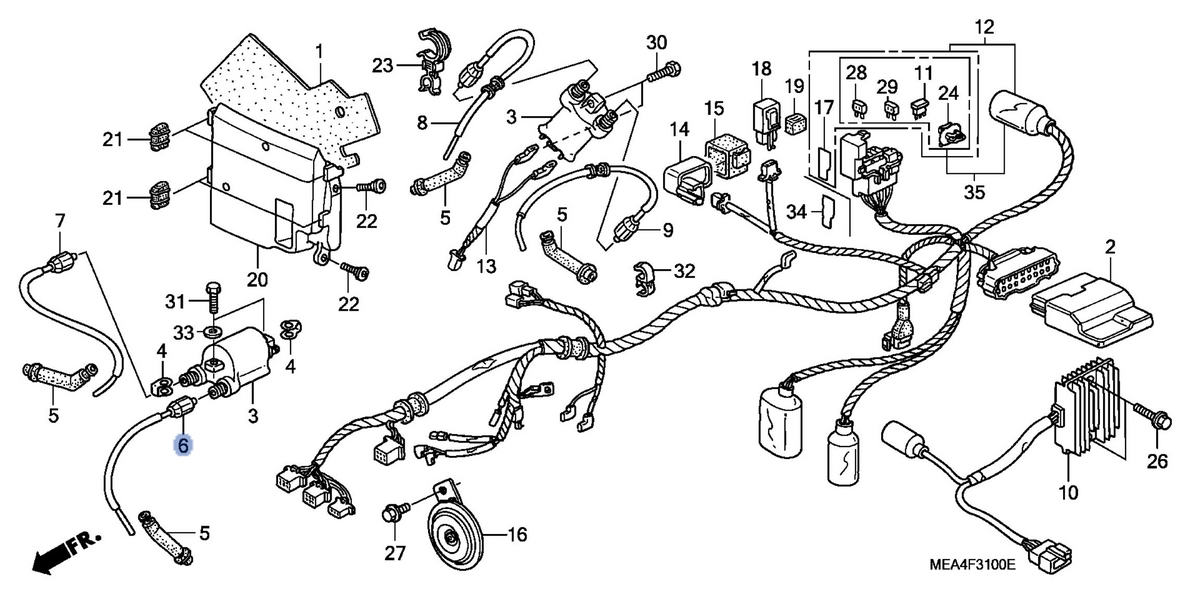 Honda OEM part 30751-MEA-670