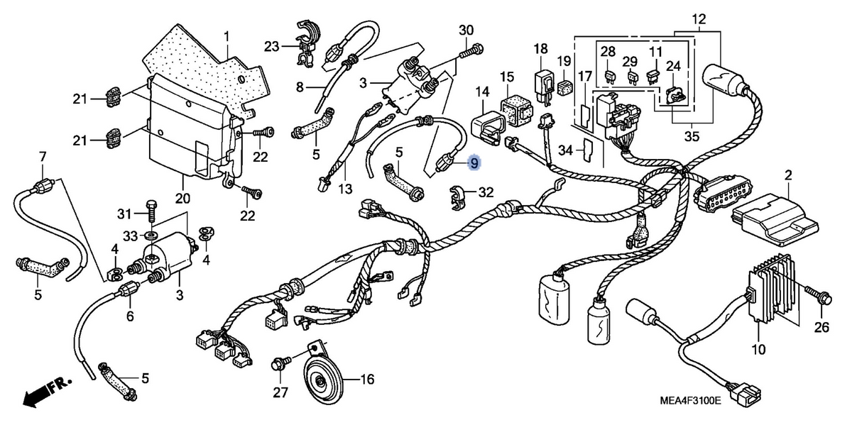 Honda OEM part 30754-MEA-670
