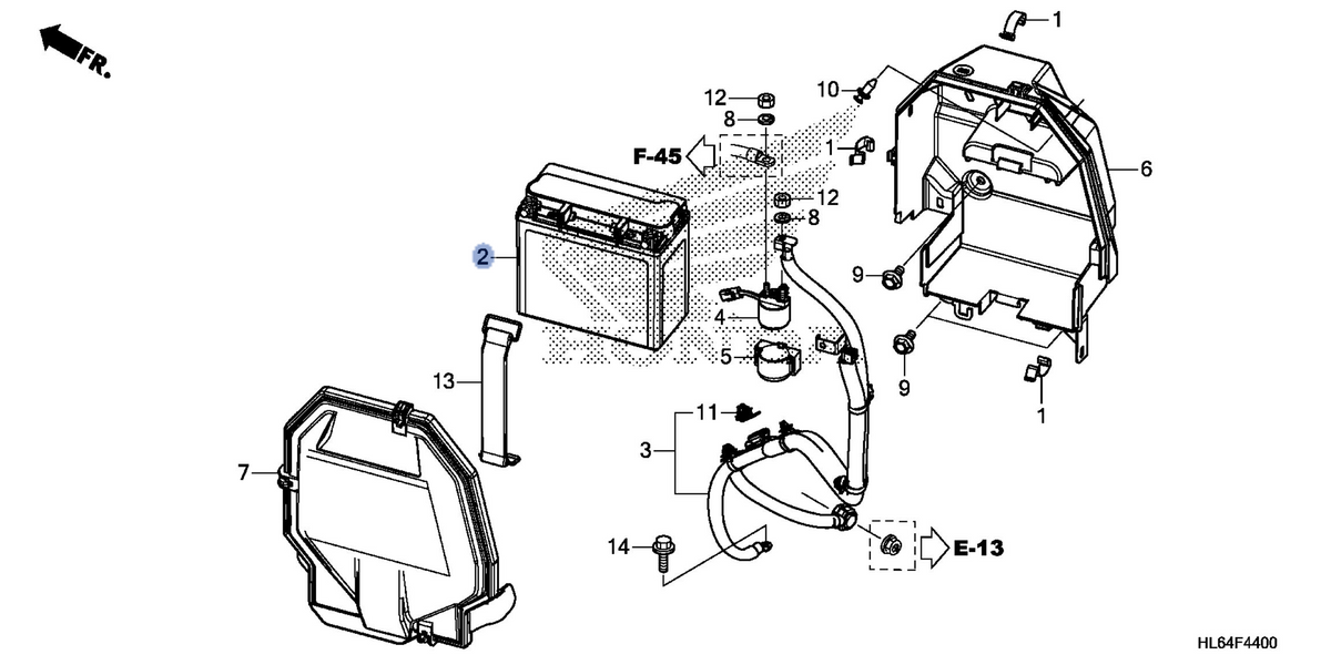Honda OEM part 31500-HL6-A01