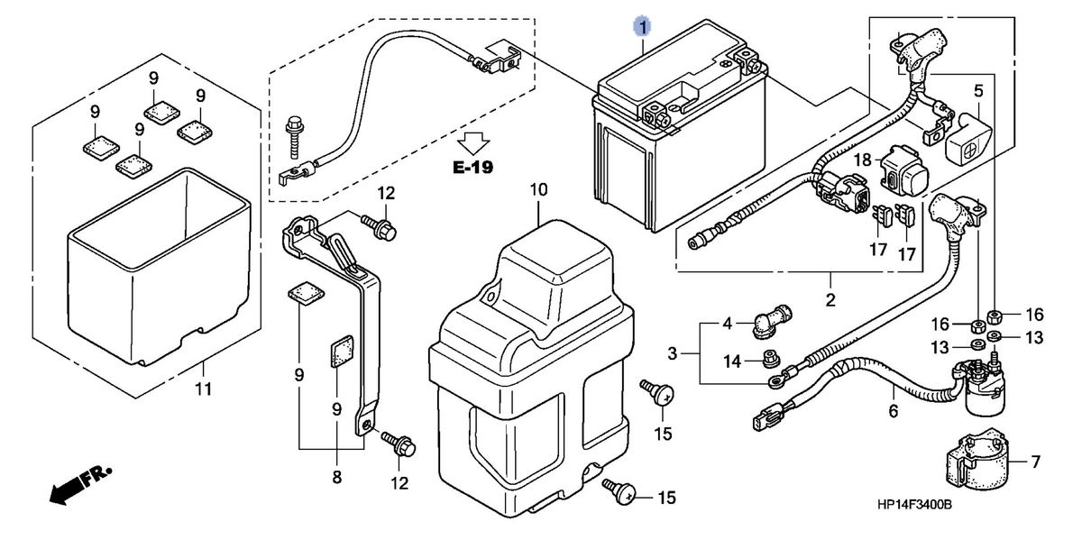 Honda OEM part 31500-HP1-600
