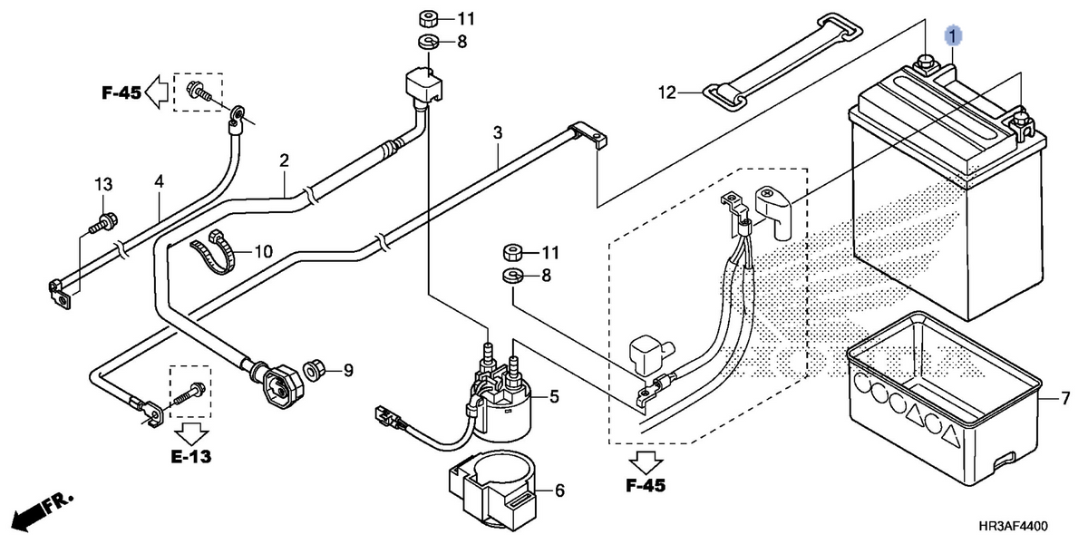 Honda OEM part 31500-HR0-F01