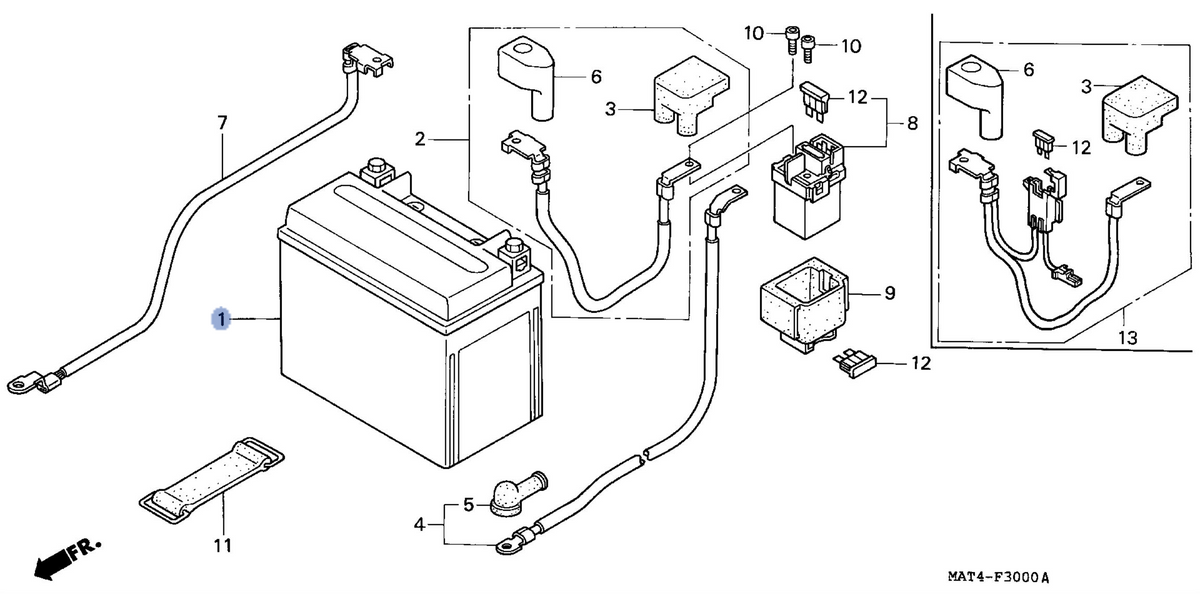 Honda OEM part 31500-MCF-643AH