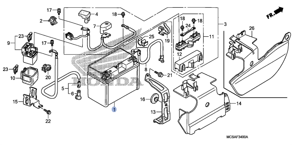 Honda OEM part 31500-MCR-D03