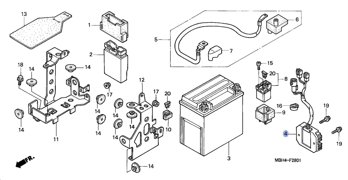 Honda OEM part 31600-MCK-A01