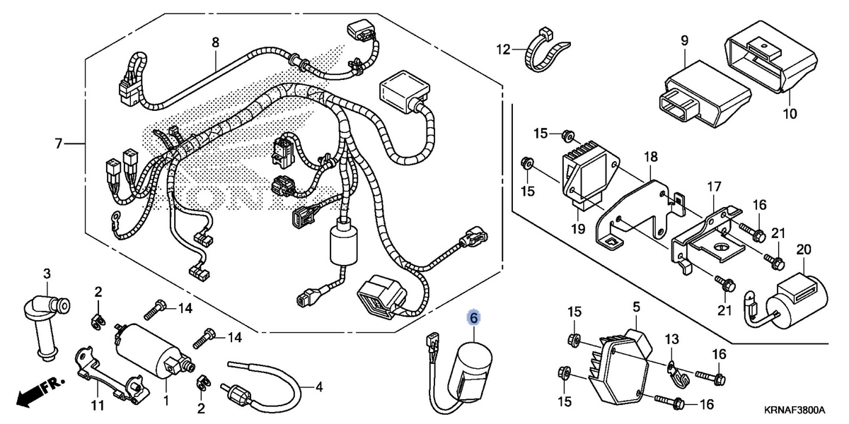 Honda OEM part 31700-MEN-A41