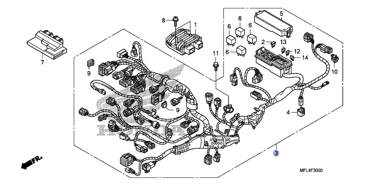 Honda OEM part 32100-MFL-670