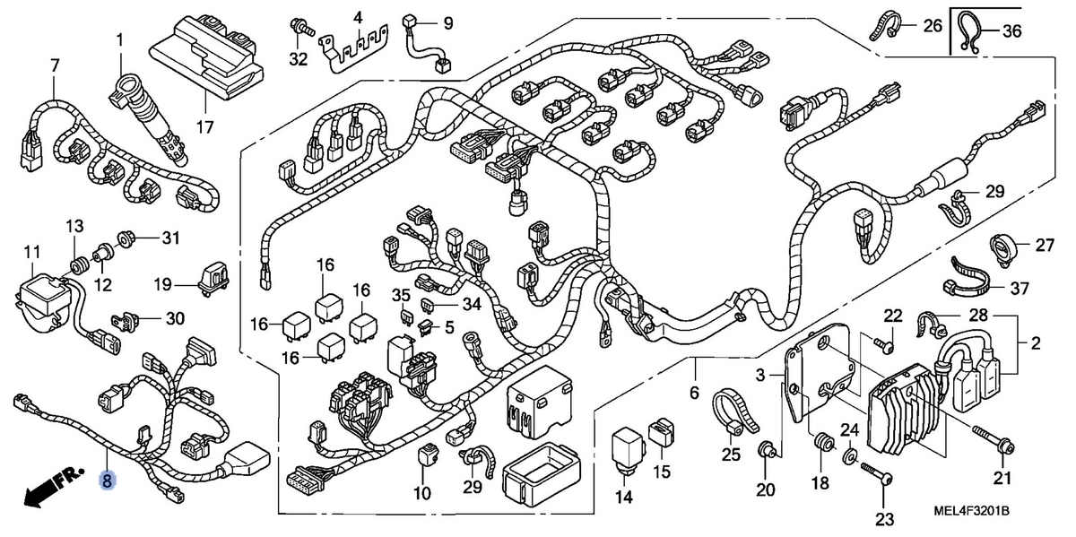 Honda OEM part 32103-MEL-A30