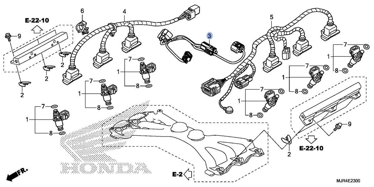 Honda OEM part 32106-MJR-670