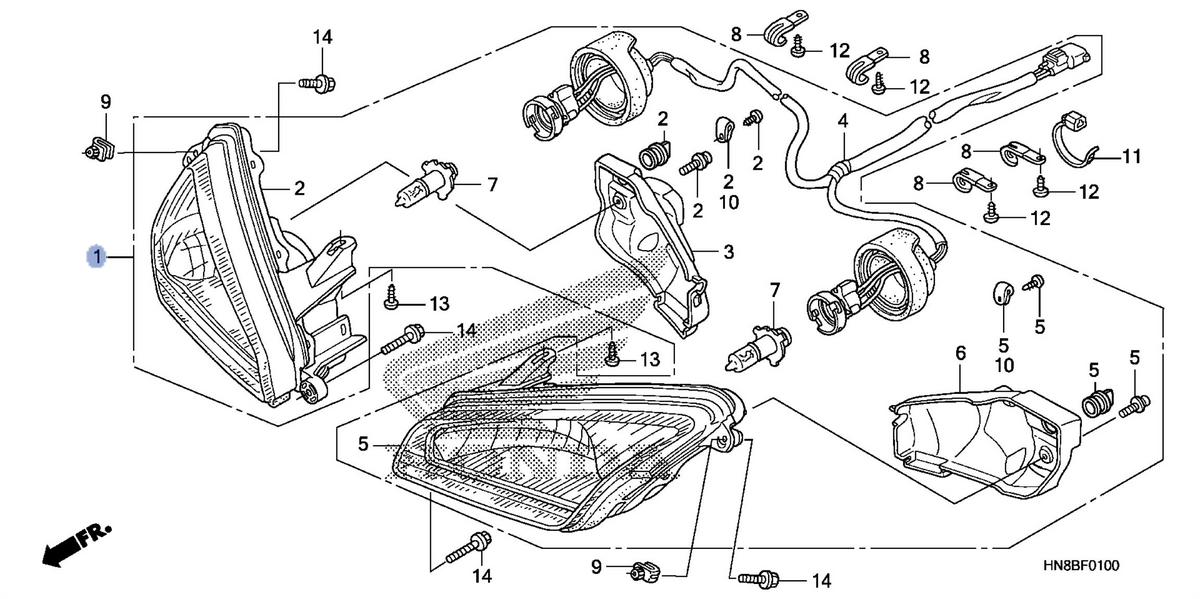 Honda OEM part 33100-HN8-003