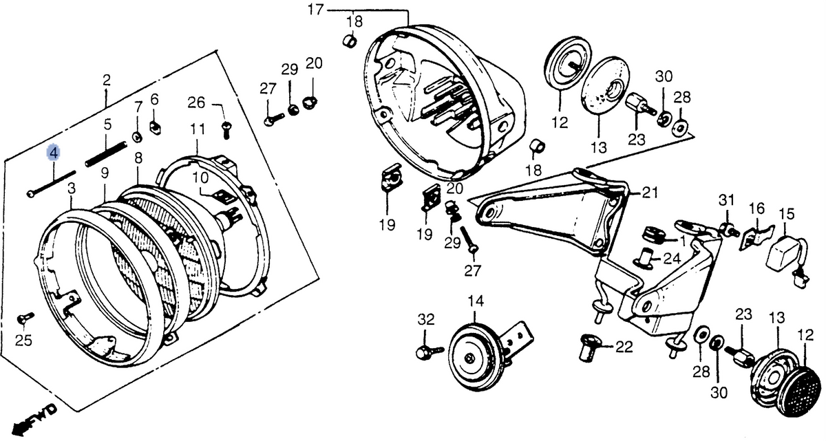 Honda OEM part 33103-MW3-610