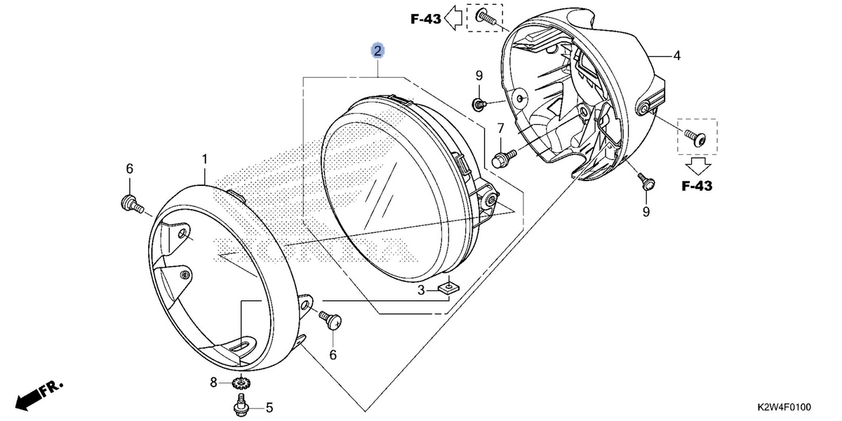 Honda OEM part 33110-K0F-T02