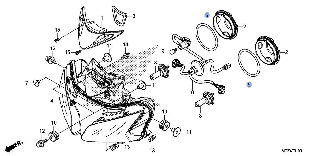 Honda OEM part 33113-MGZ-J01
