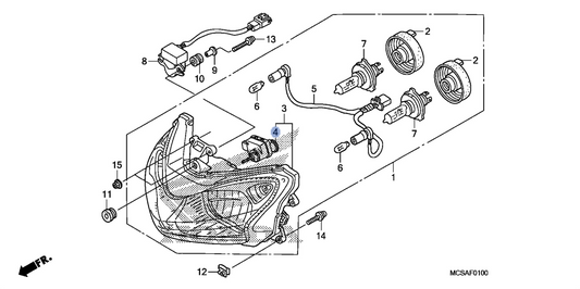 Honda OEM part 33130-MCA-003