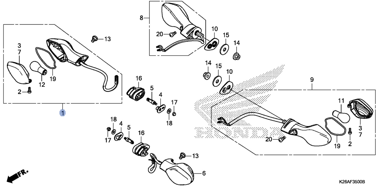 Honda OEM part 33400-K26-923