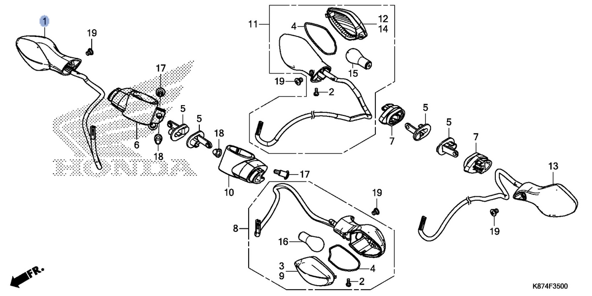 Honda OEM part 33400-K87-A01