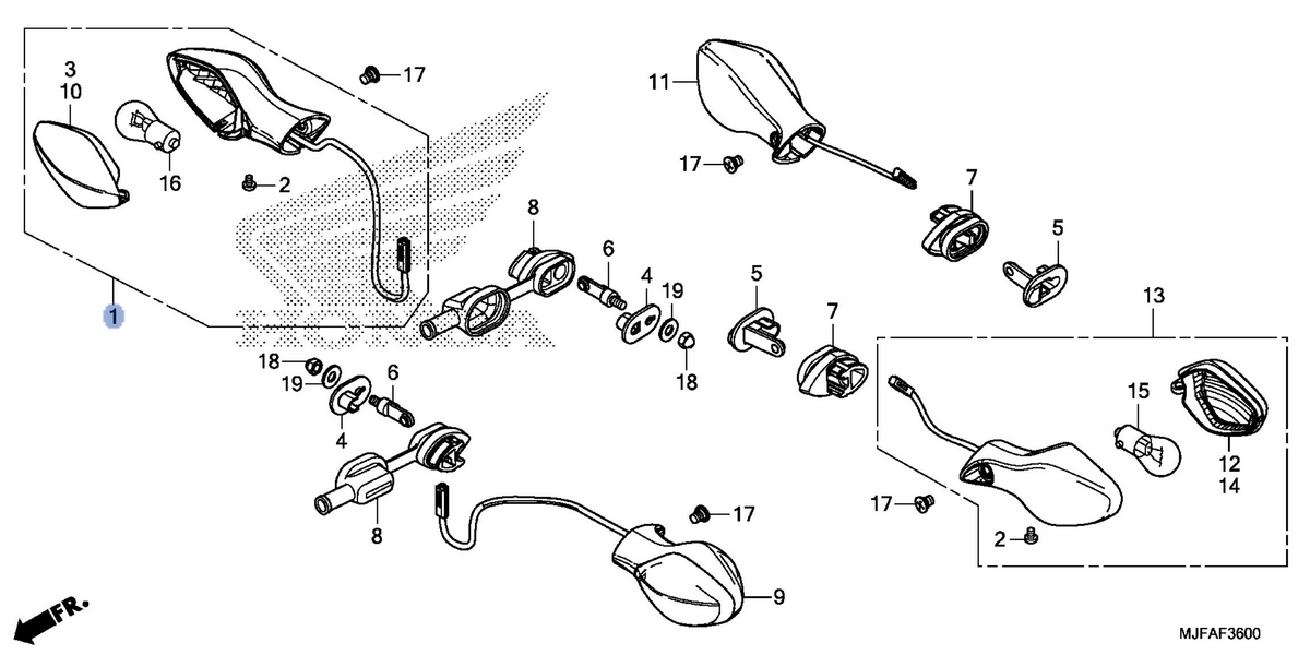 Honda OEM part 33400-MJF-326