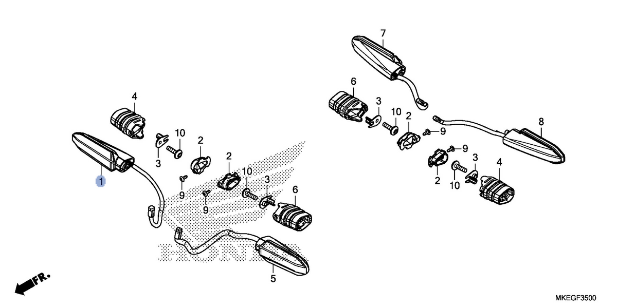 Honda OEM part 33400-MKE-A51