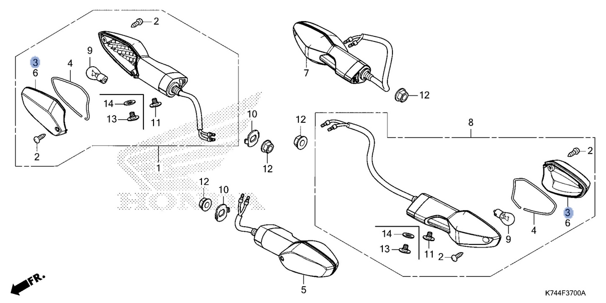 Honda OEM part 33402-KYJ-305