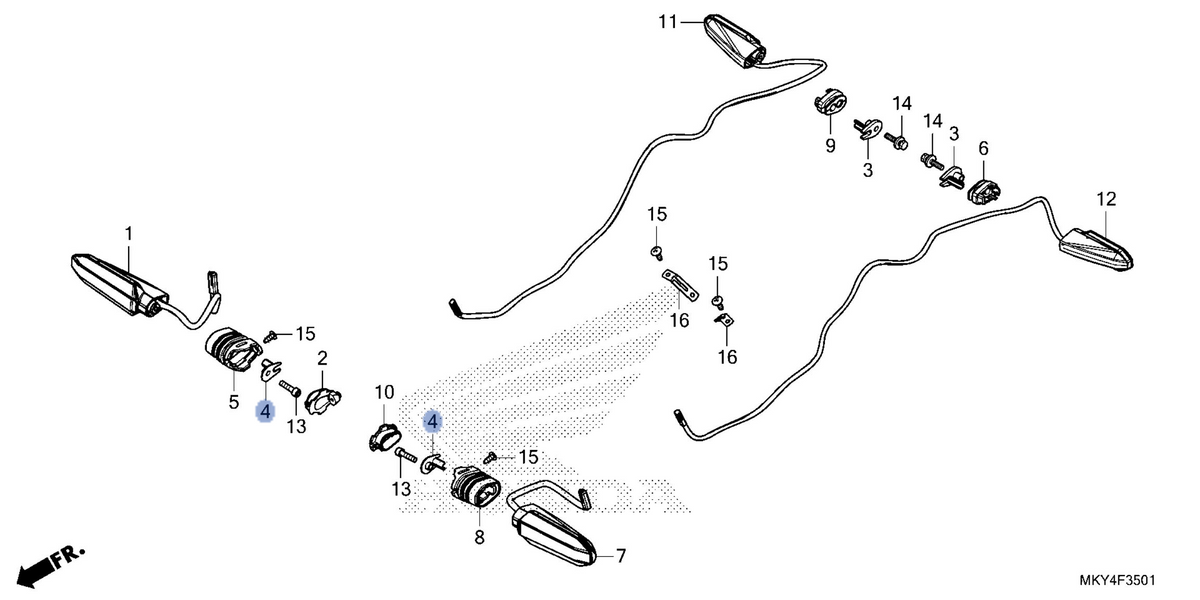 Honda OEM part 33411-MKE-A50