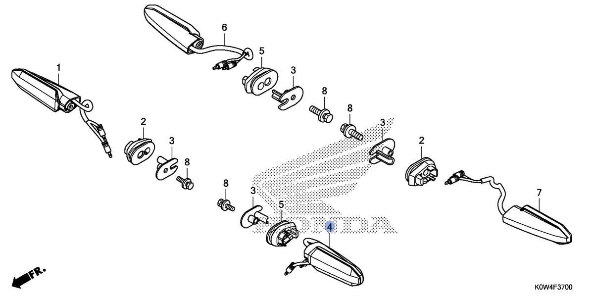 Honda OEM part 33450-K0W-A11