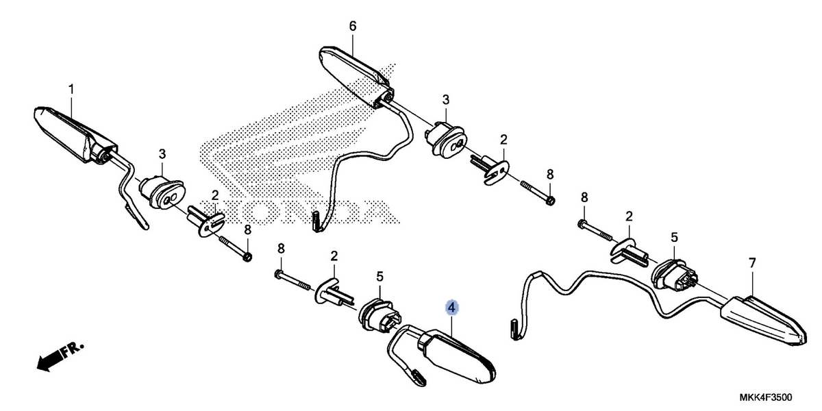 Honda OEM part 33450-MKK-A01
