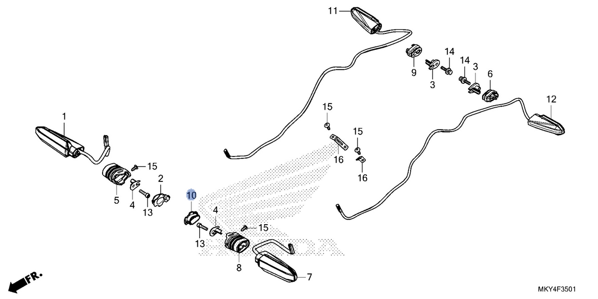 Honda OEM part 33459-MKN-D10